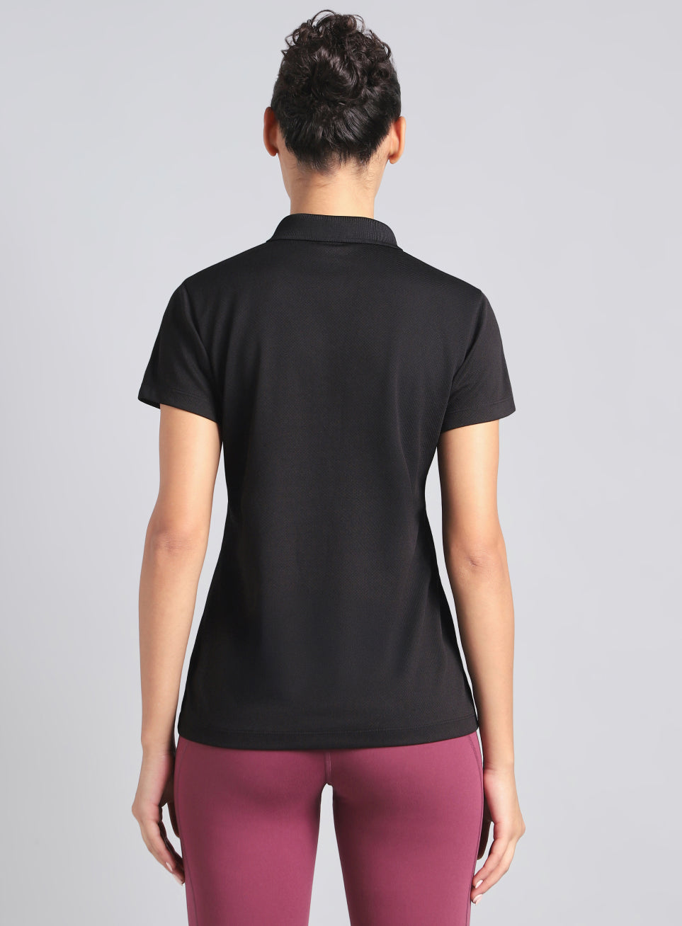 Women's Black Performance Training Polo