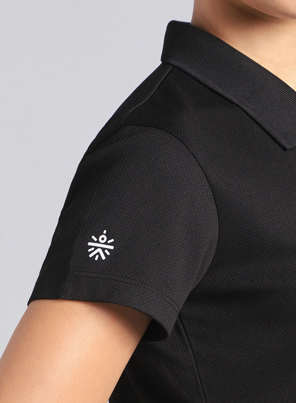 Women's Black Performance Training Polo