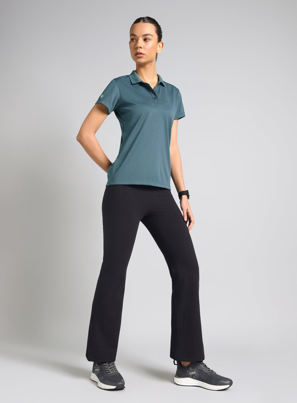 Women's Teal Performance Training Polo