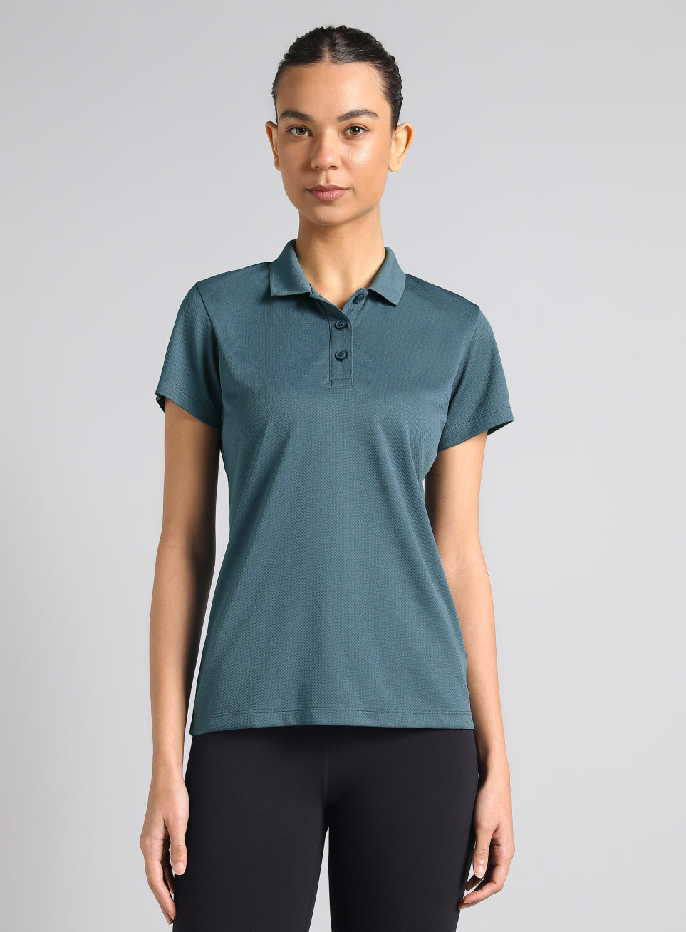 Women's Teal Performance Training Polo
