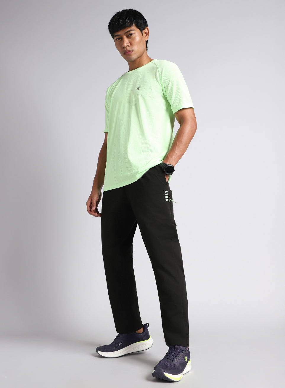 Men's Black Airport Travel Trackpants