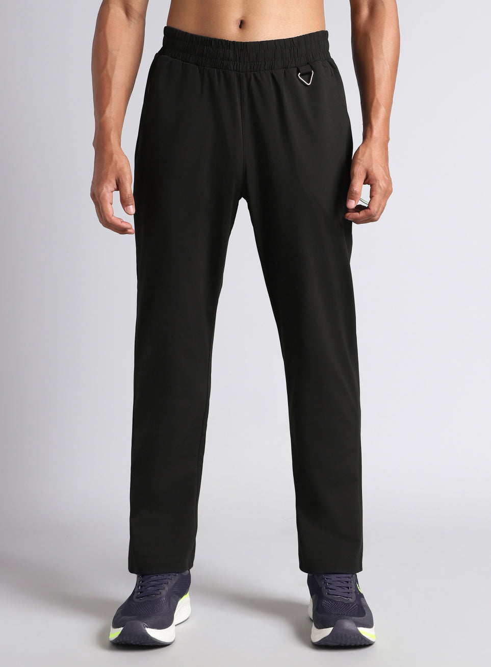 Men's Black Airport Travel Trackpants