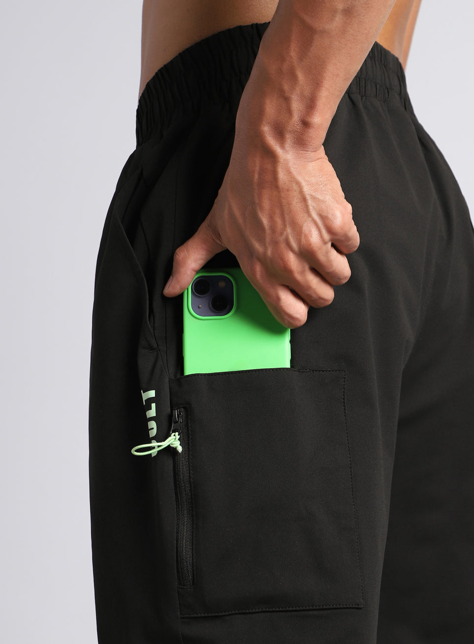 Men's Black Airport Travel Trackpants