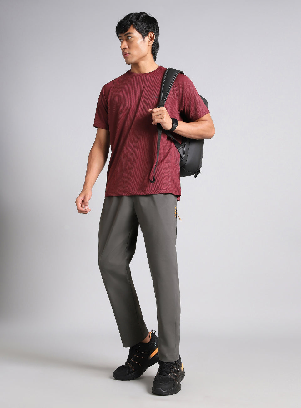 Men's Dark Grey Airport Travel Trackpants