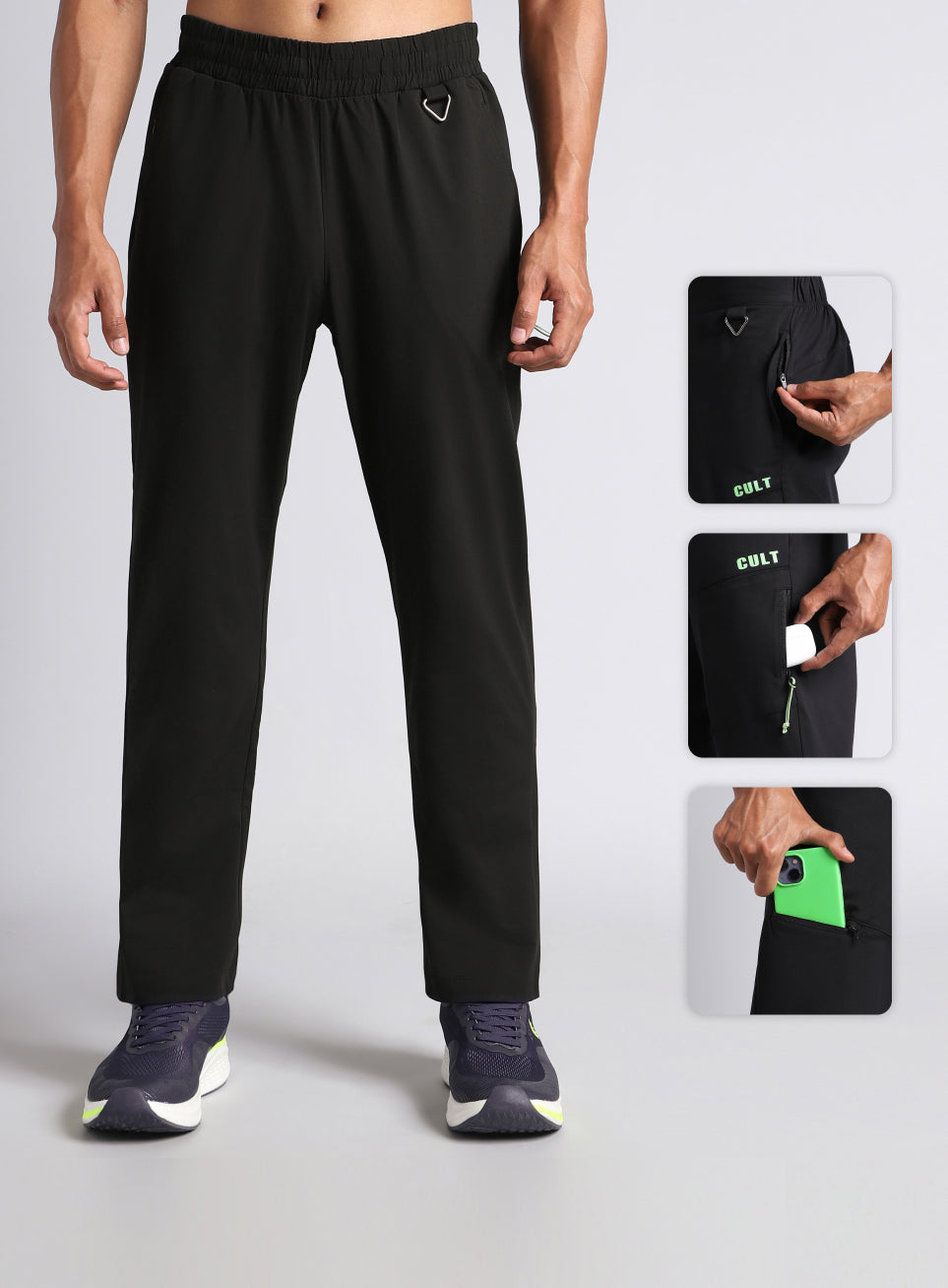 Men's Black Metro Commute Joggers