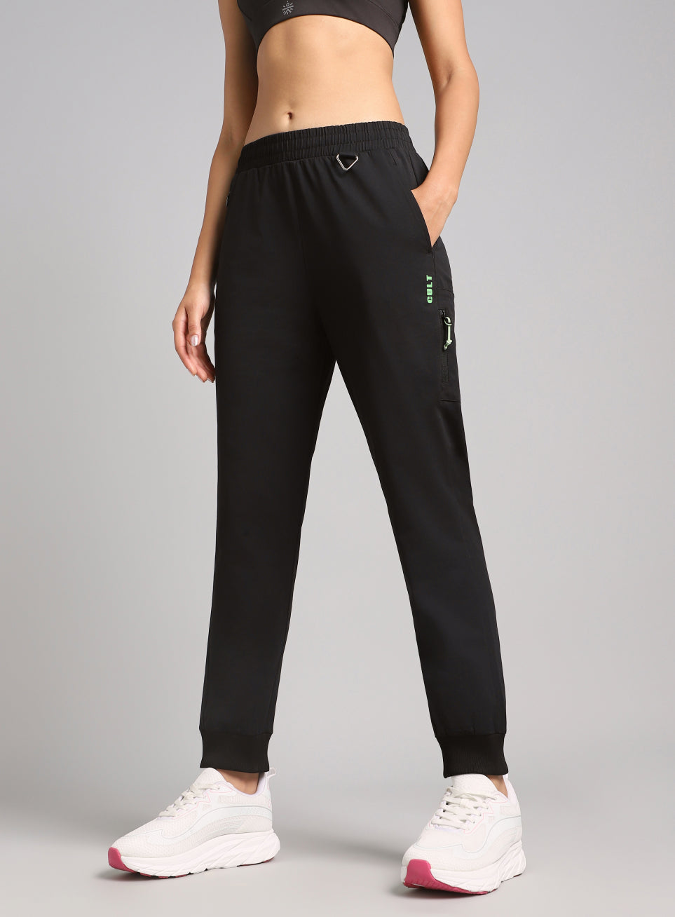 Women's Black Airport Travel Joggers