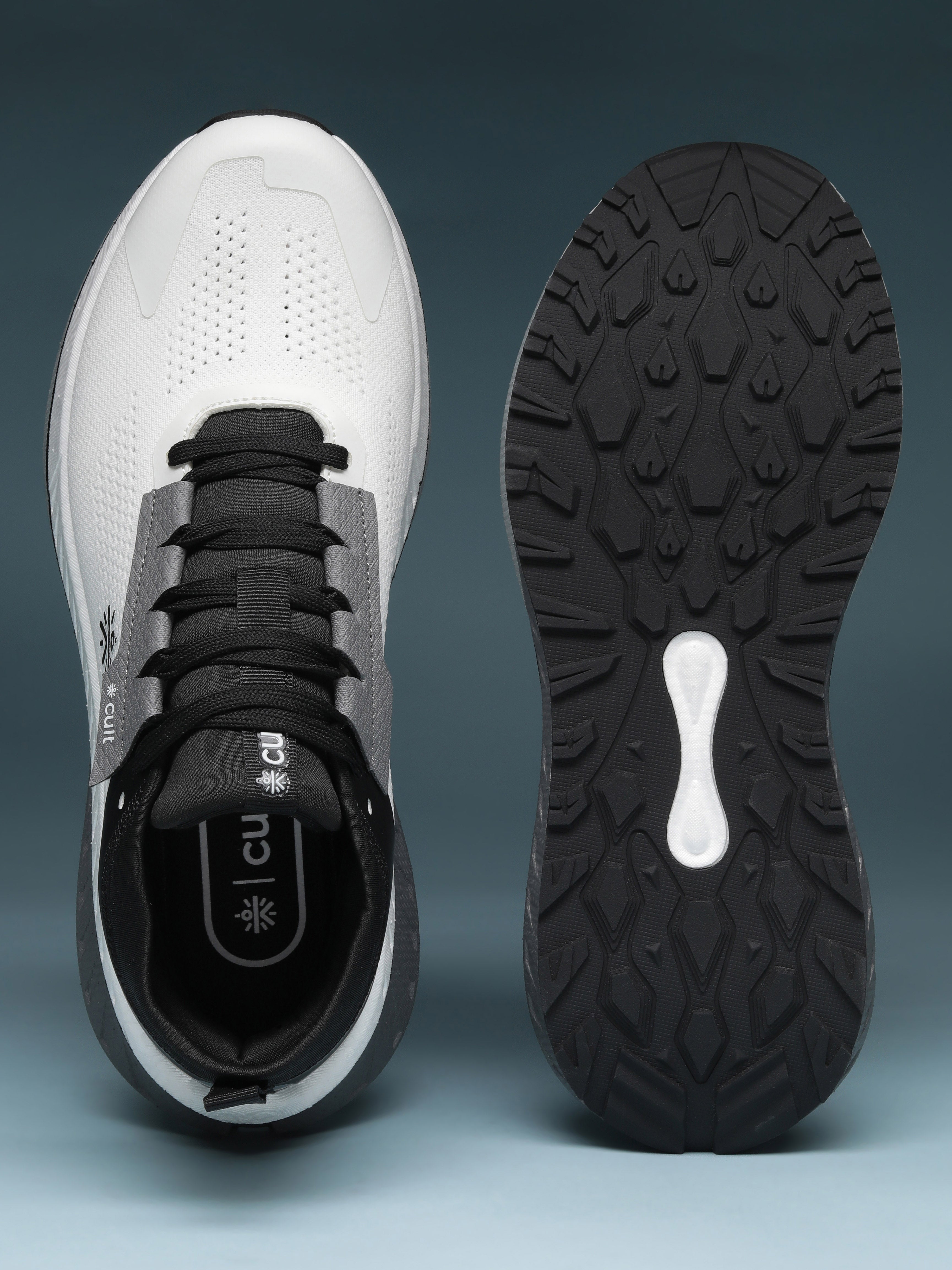 cult Men's GlideMax Running Shoes - White/Black