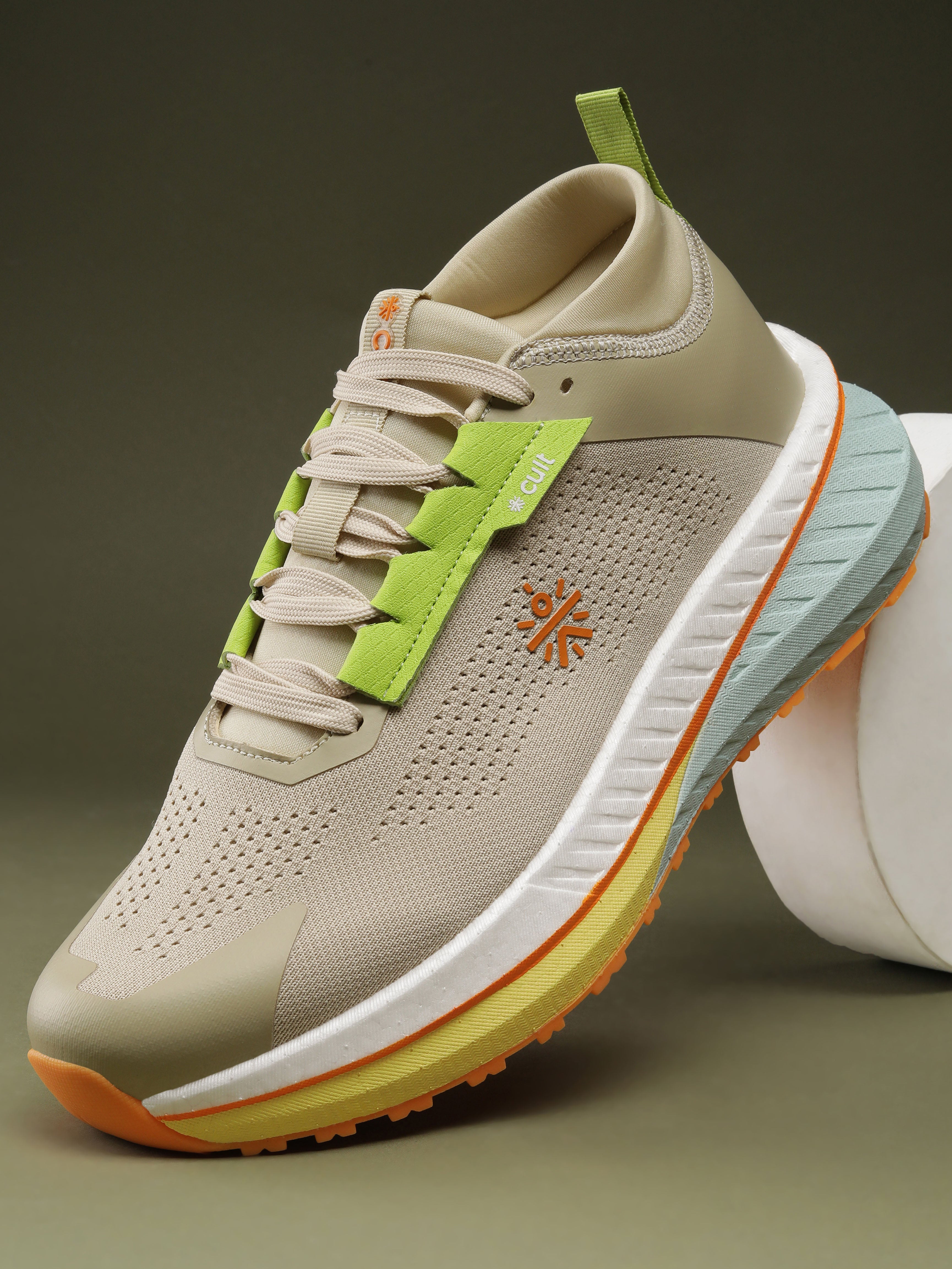 cult Men's GlideMax Trail Running Shoes - Beige