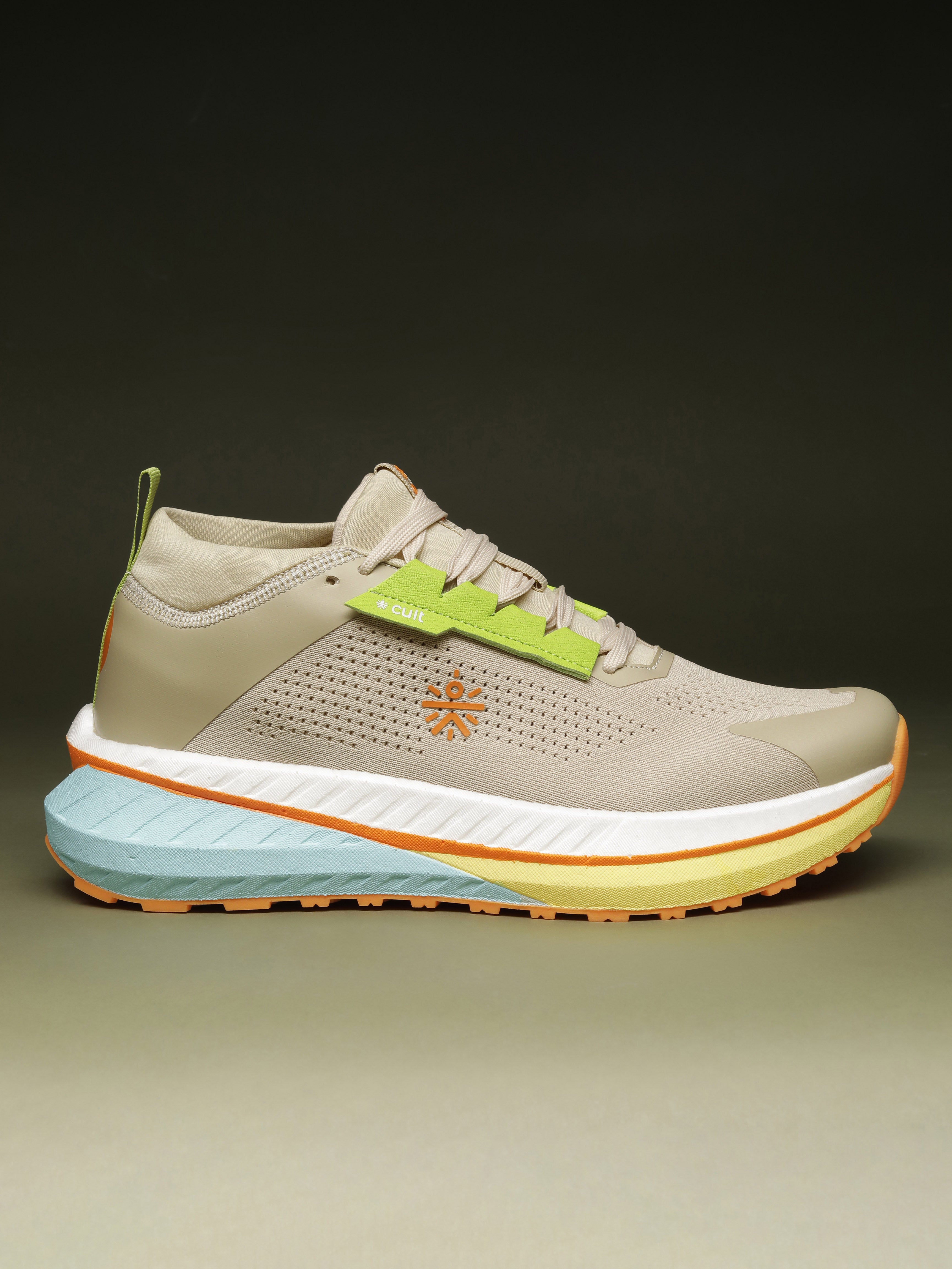 cult Men's GlideMax Trail Running Shoes - Beige