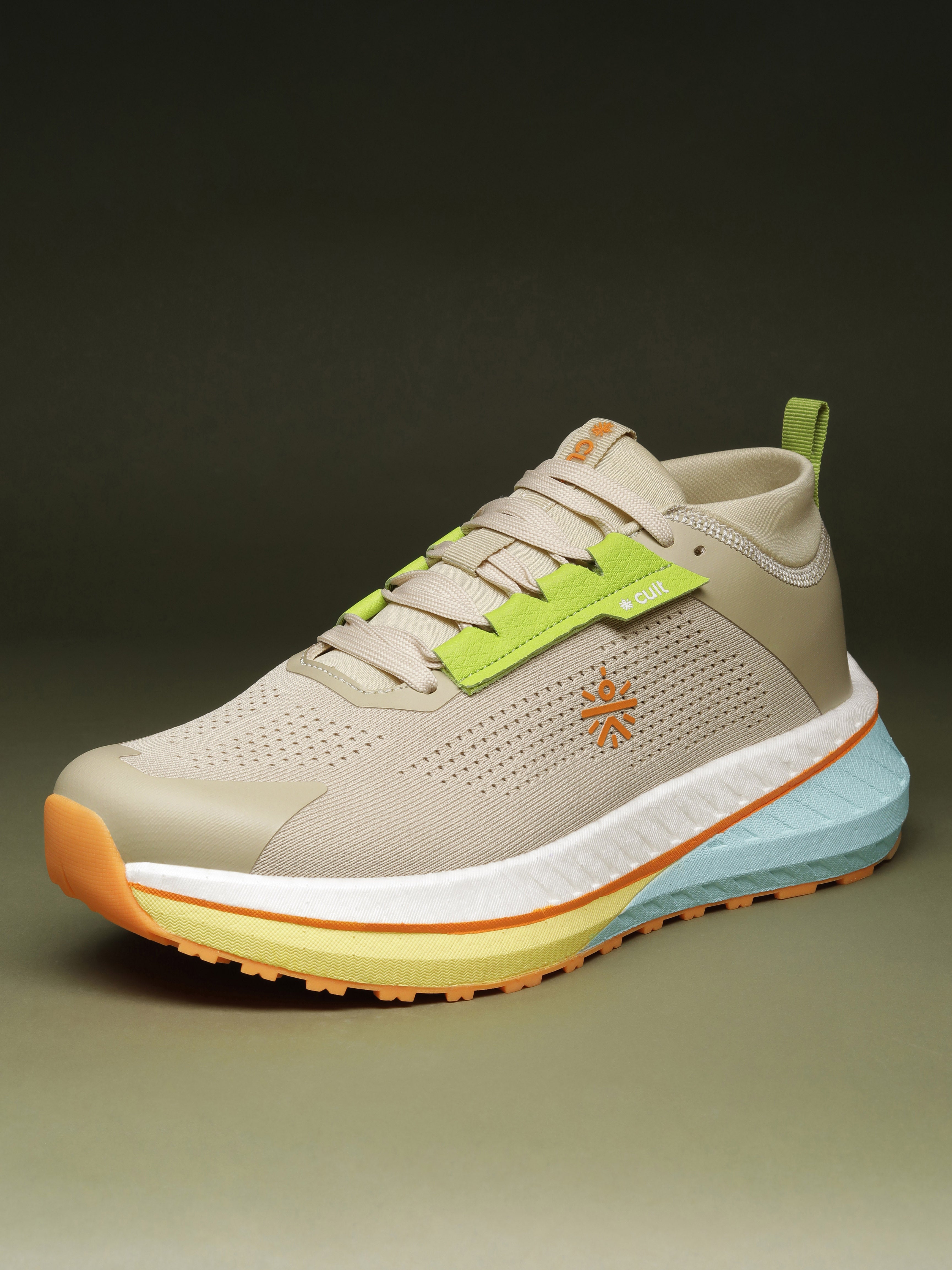 cult Men's GlideMax Trail Running Shoes - Beige