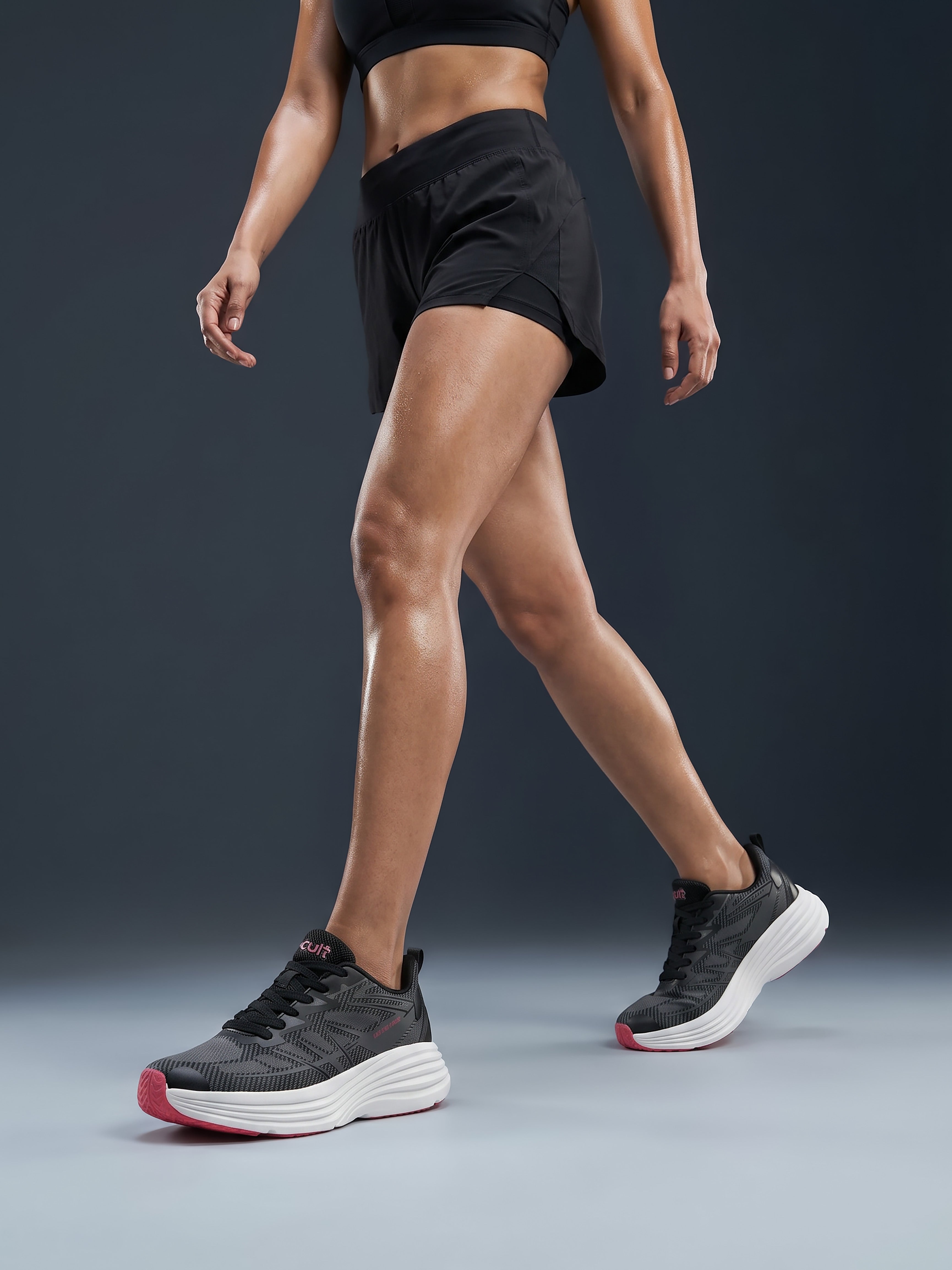 cult Women's AirStride Walking Shoes - Black