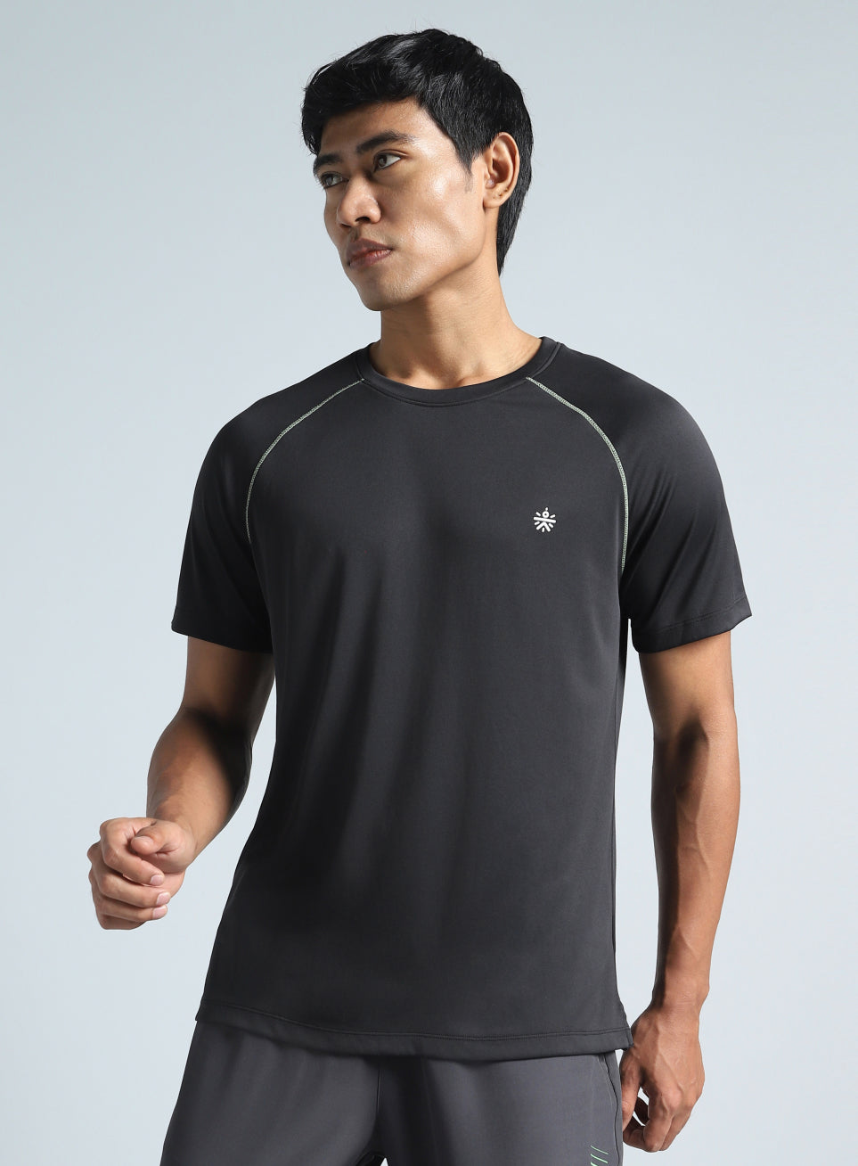 Men's Black All Day Active Recycled Poly Performance T-shirt