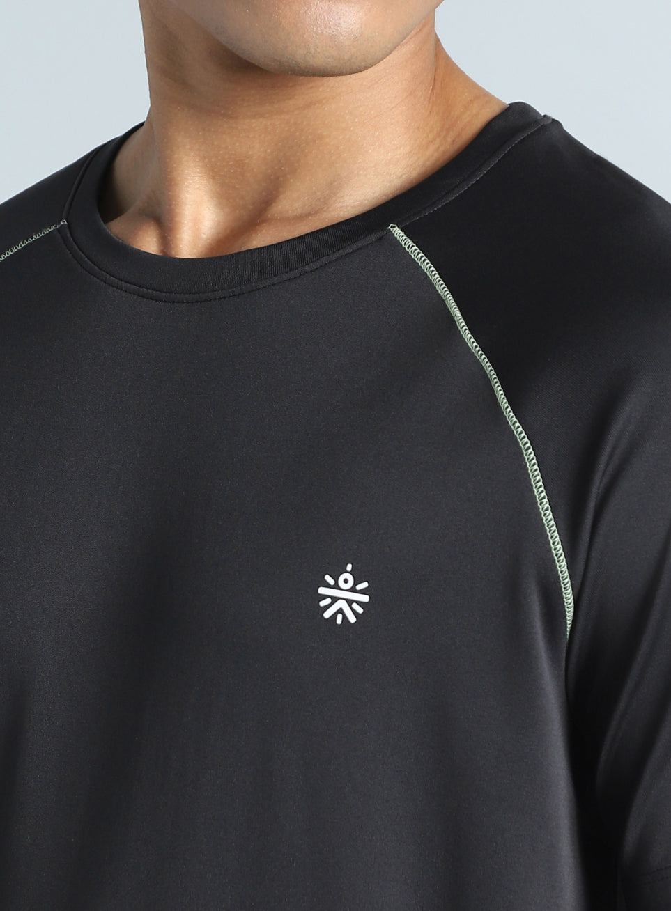 Men's Black All Day Active Recycled Poly Performance T-shirt