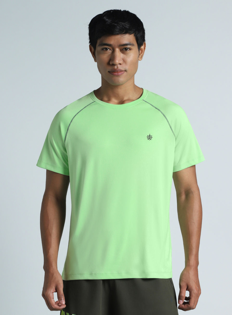 Men's Lime All Day Active Recycled Poly Performance T-shirt