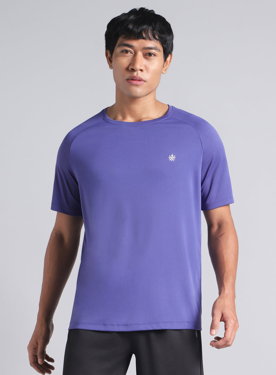 Men's Purple Training Essential Recycled Poly T-shirt