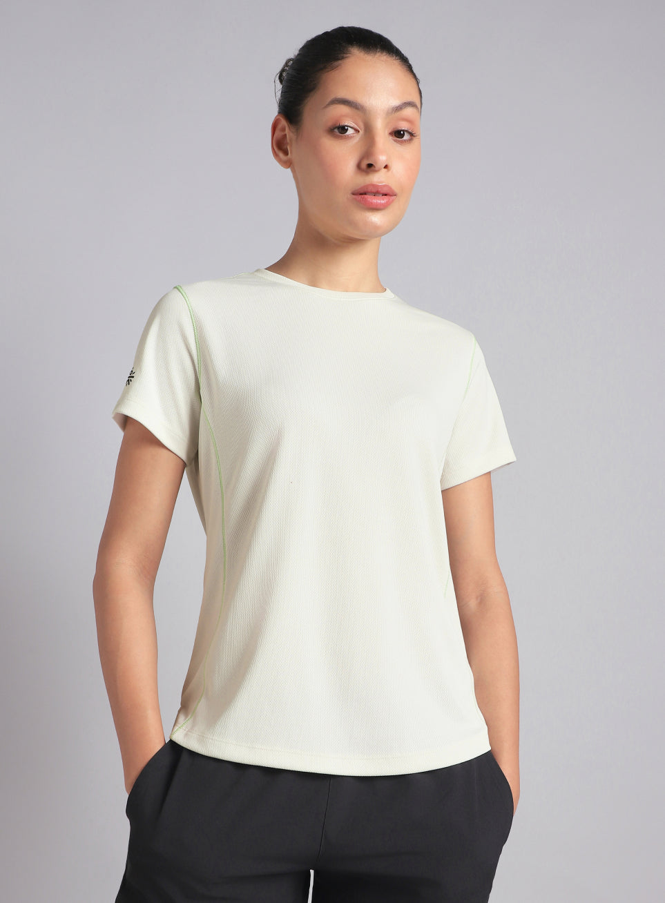Women's Off White Training Essential Recycled Poly T-Shirt