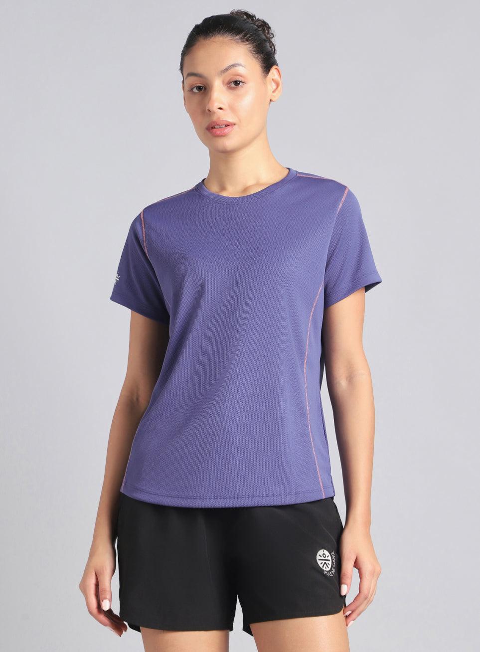 Women's Purple Training Essential Recycled Poly T-shirt