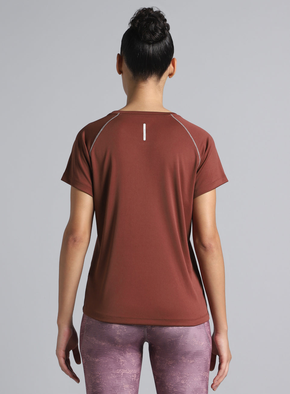 Women's Brown Cult Branded Recycled Poly Performance T-shirt