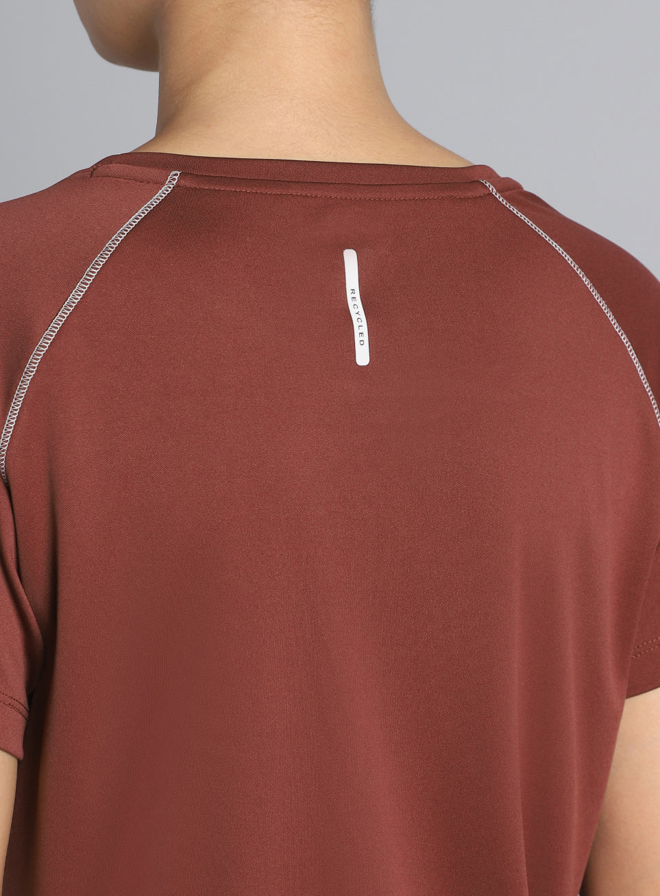 Women's Brown Cult Branded Recycled Poly Performance T-shirt