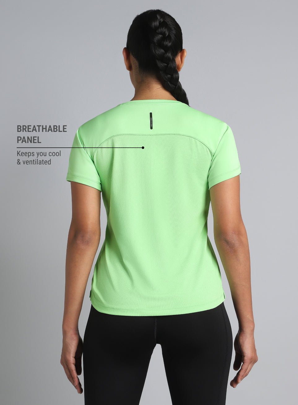 Women's Neon Green Ultimate Performance Recycled Poly T-shirt