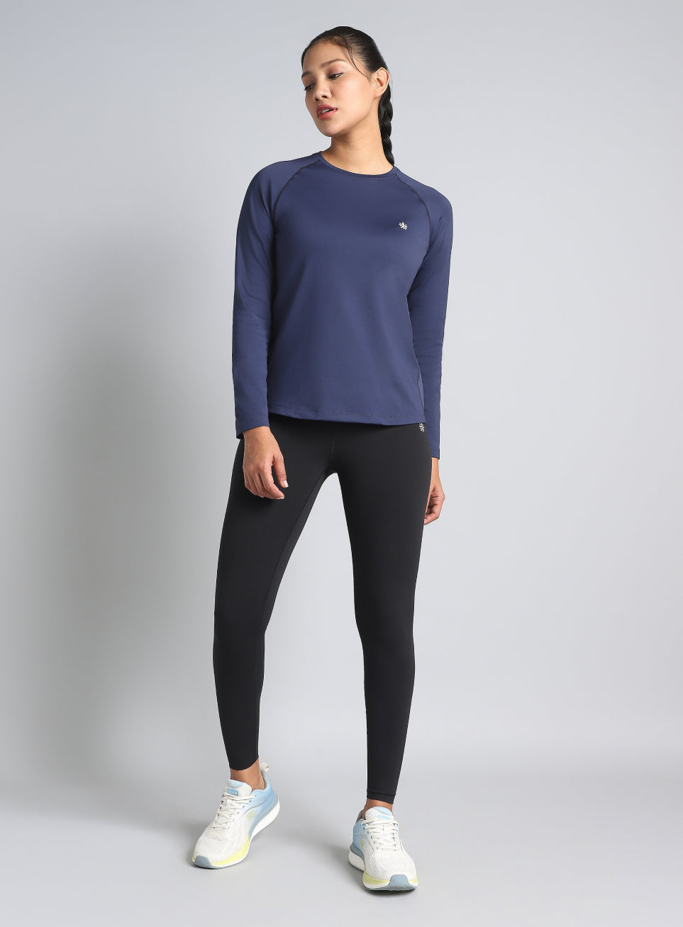 Women's Navy Build Up Performance Recycled Poly T-shirt