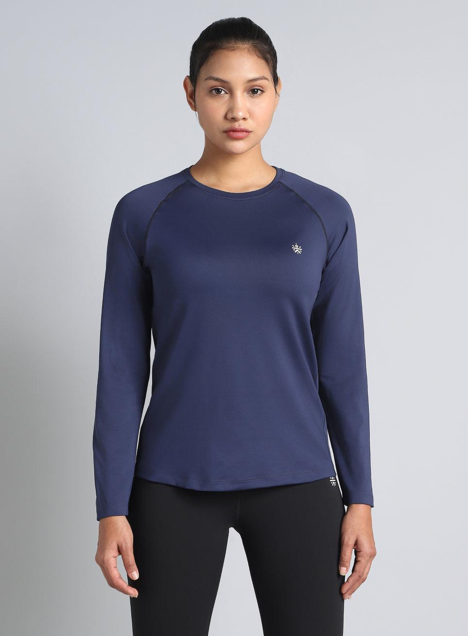 Women's Navy Build Up Performance Recycled Poly T-shirt