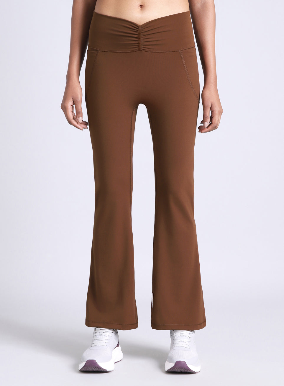 Women's Brown Flow Training COMFlex Flare Pants