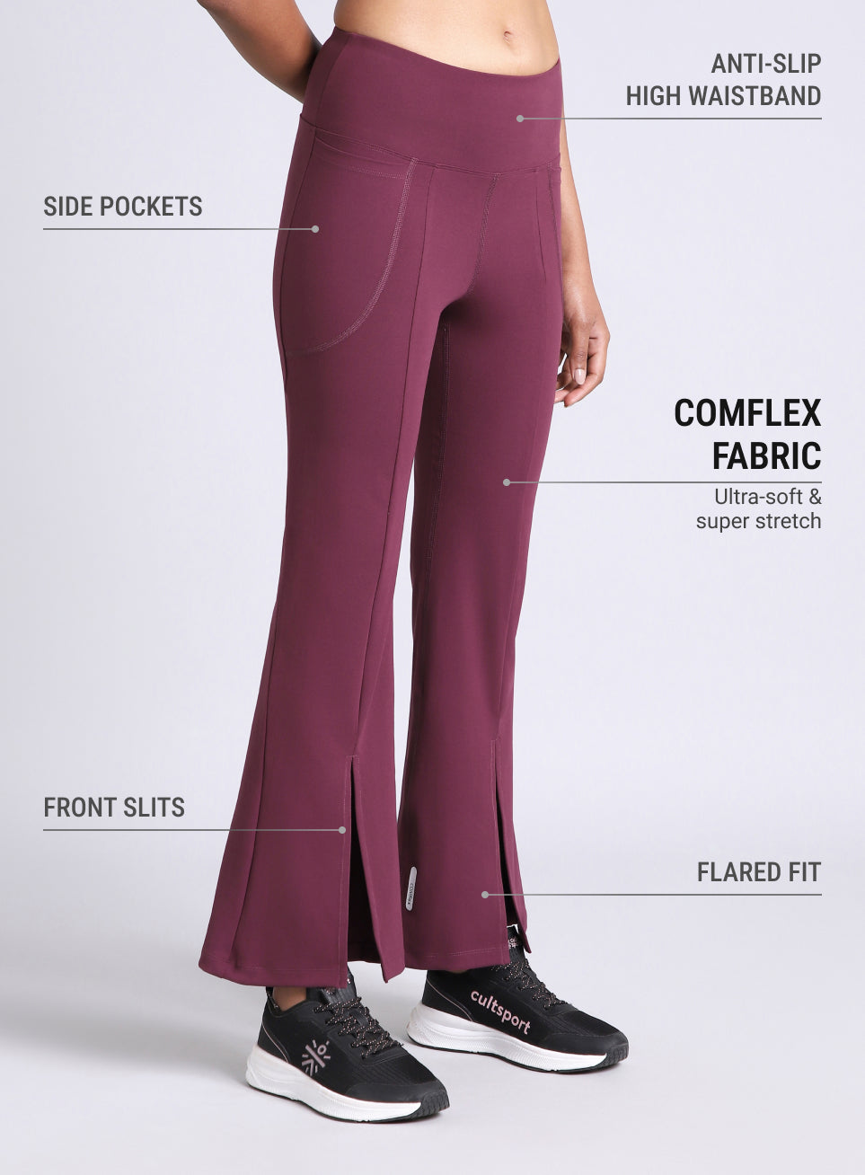 Women's Maroon All Format Training COMFlex Flare Pants