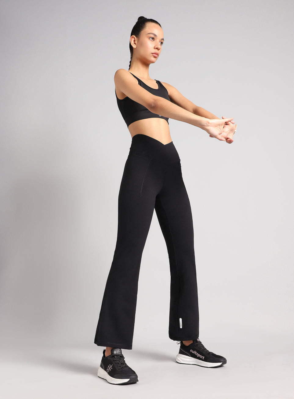 Women's Black Pilates COMFlex Flare Pants