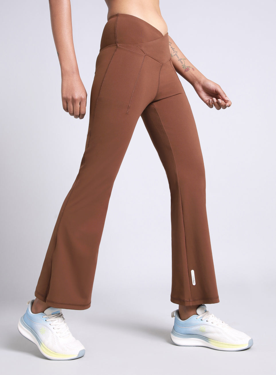 Women's Brown Pilates COMFlex Flare Pants
