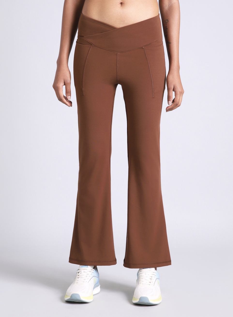 Women's Brown Pilates COMFlex Flare Pants