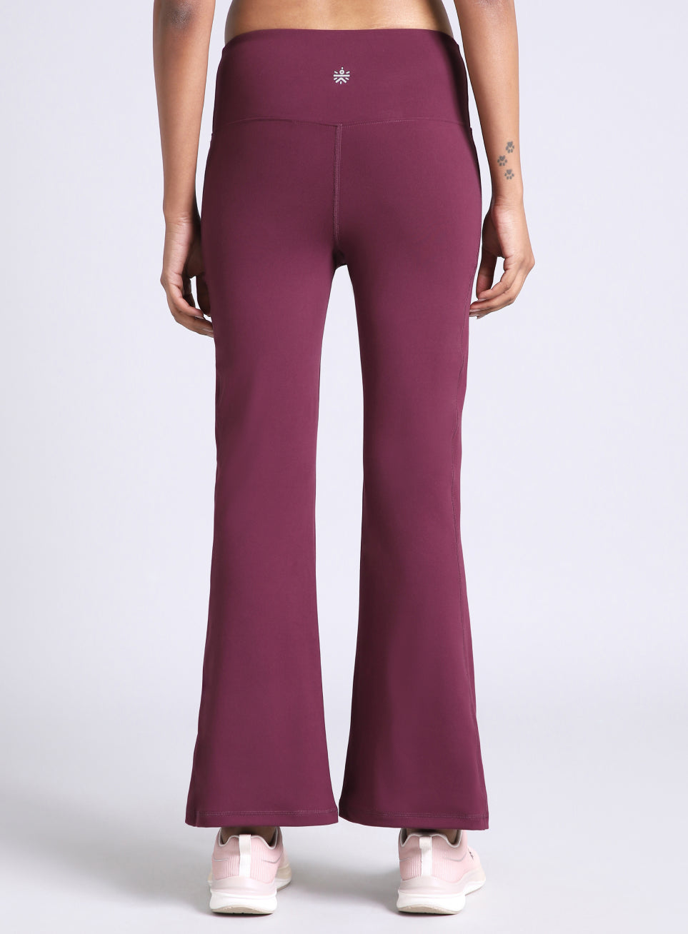 Women's Maroon Pilates COMFlex Flare Pants