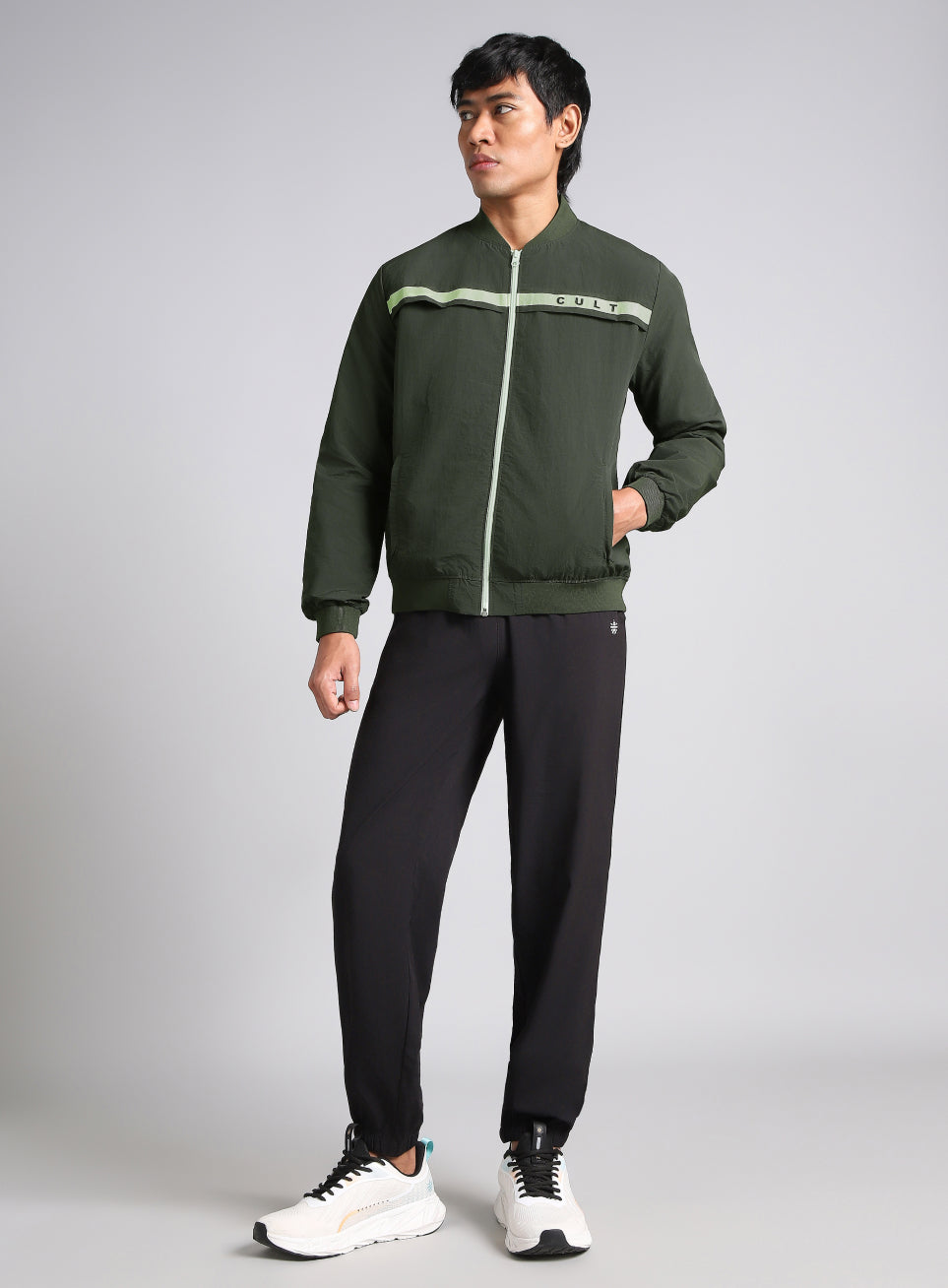 Men's Forest Green Bomber Jacket
