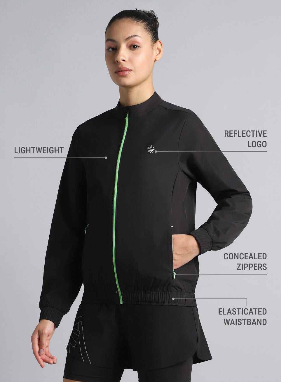 Women's Black Runner's Pro Lightweight Jacket