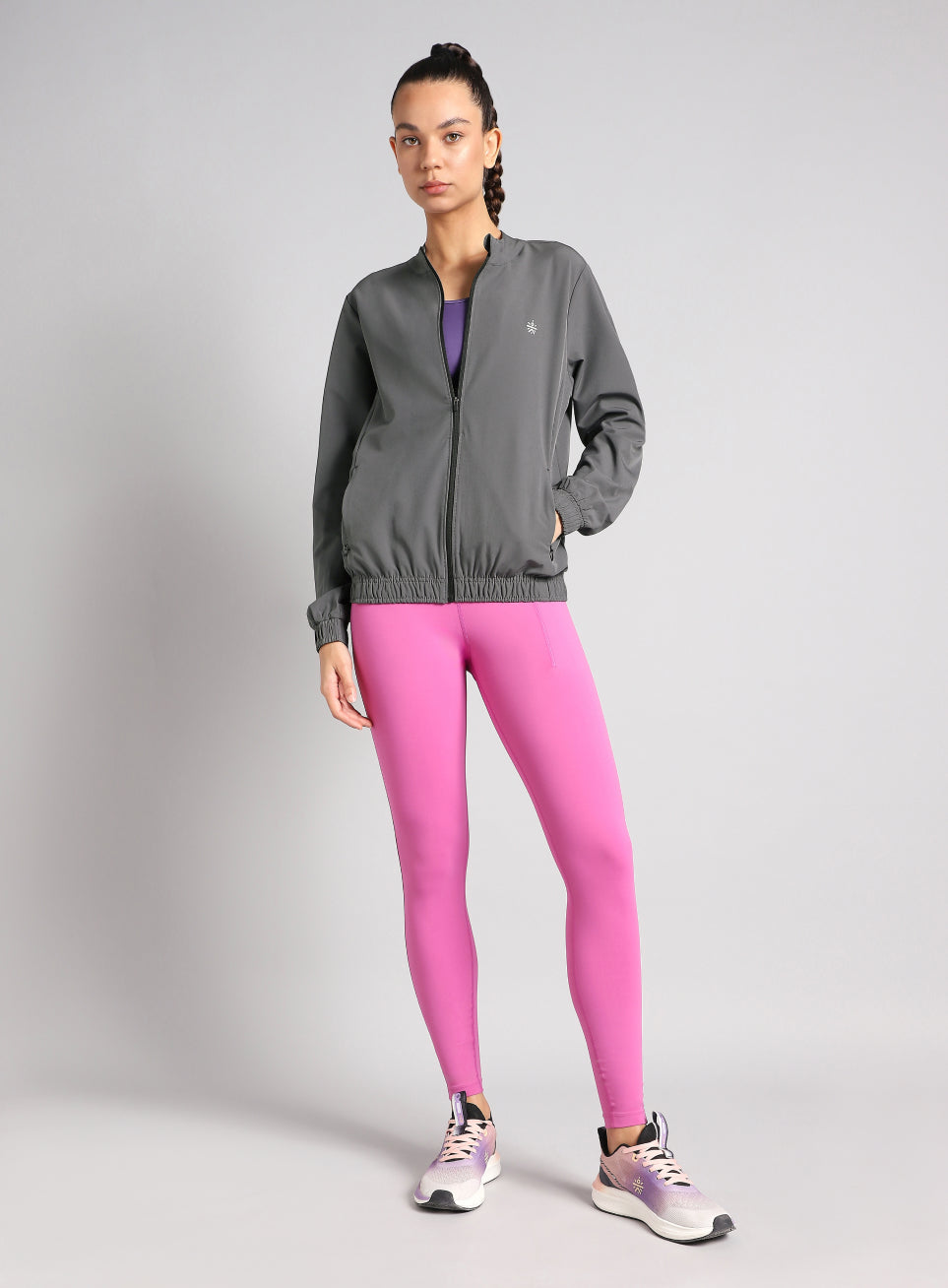 Women's Grey Runner's Pro Lightweight Jacket