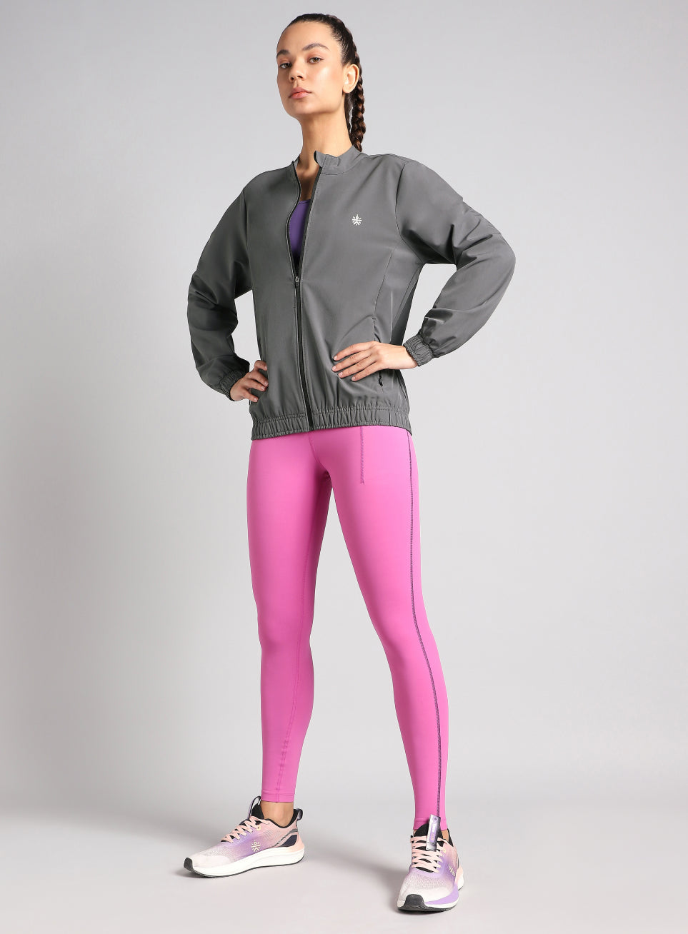 Women's Grey Runner's Pro Lightweight Jacket