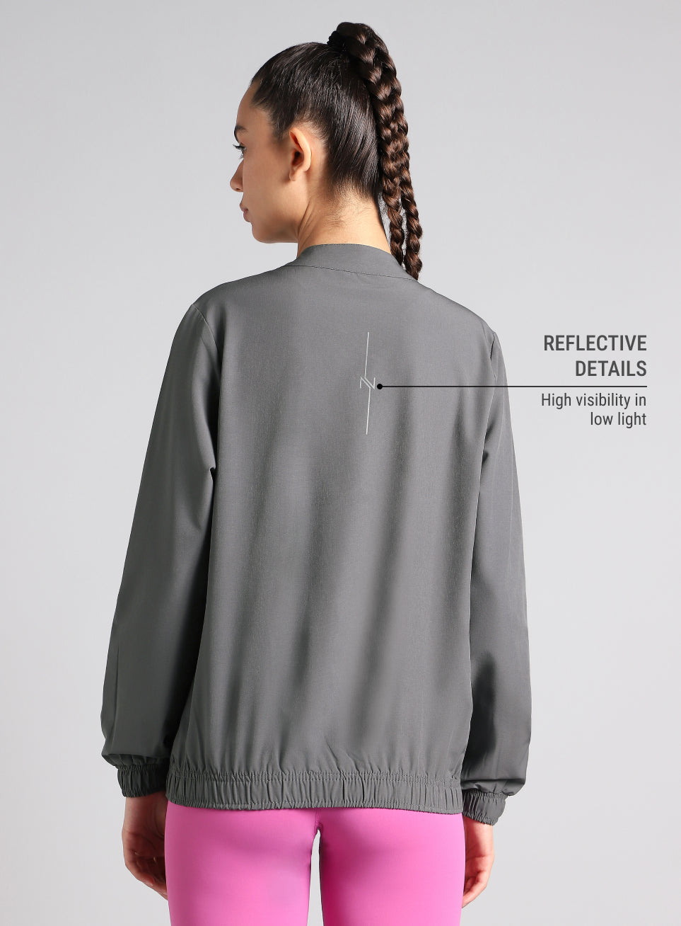 Women's Grey Runner's Pro Lightweight Jacket