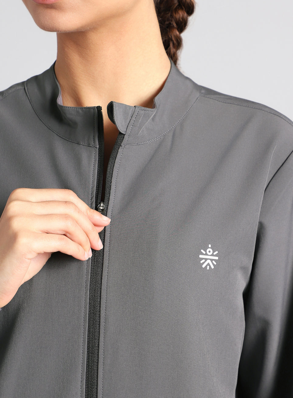 Women's Grey Runner's Pro Lightweight Jacket