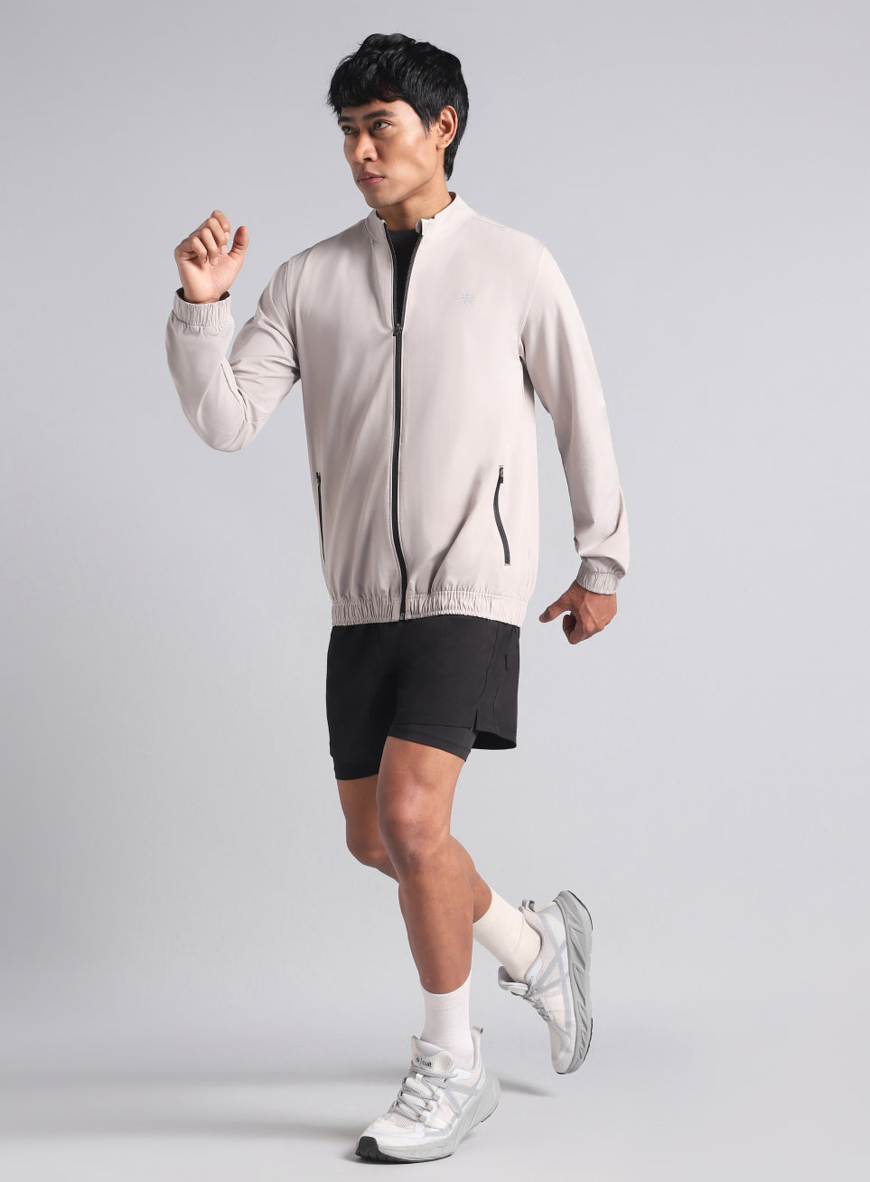 Men's Grey Run Impact Lightweight Jacket