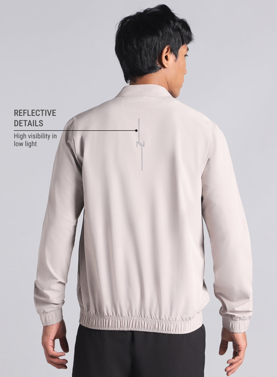 Men's Grey Run Impact Lightweight Jacket