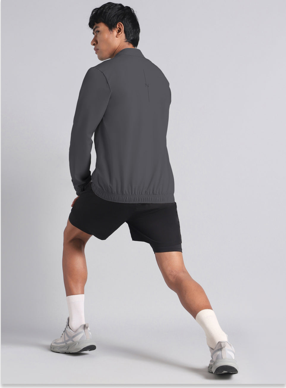 Men's Grey Run Impact Lightweight Jacket