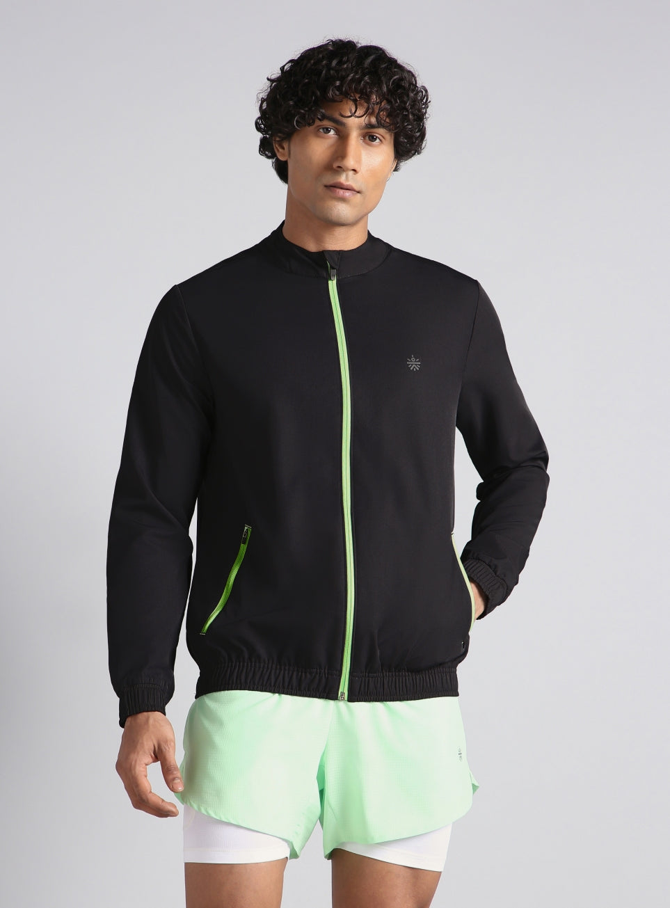 Men's Grey Run Impact Lightweight Jacket