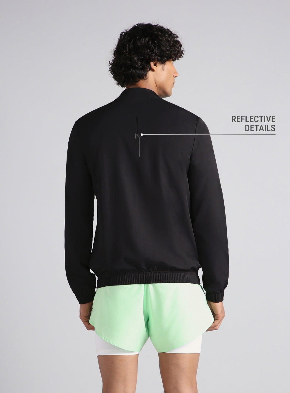 Men's Grey Run Impact Lightweight Jacket