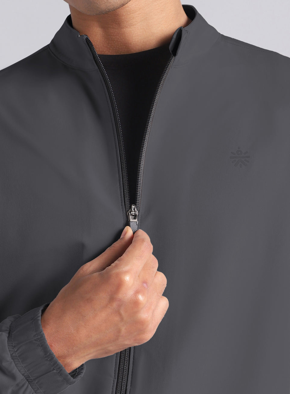 Men's Grey Run Impact Lightweight Jacket