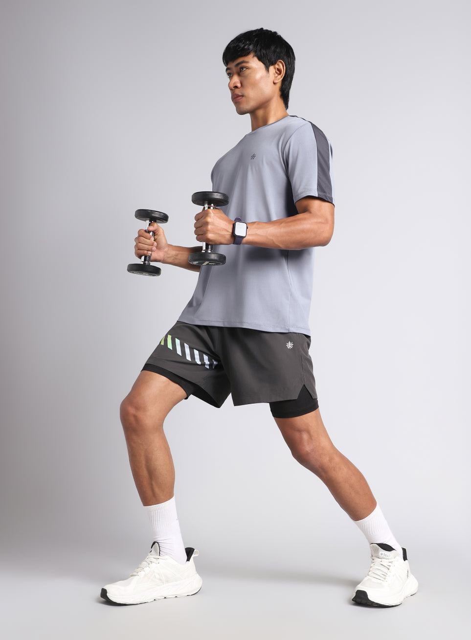 Men's Dark Grey 360 Degree Performance Shorts