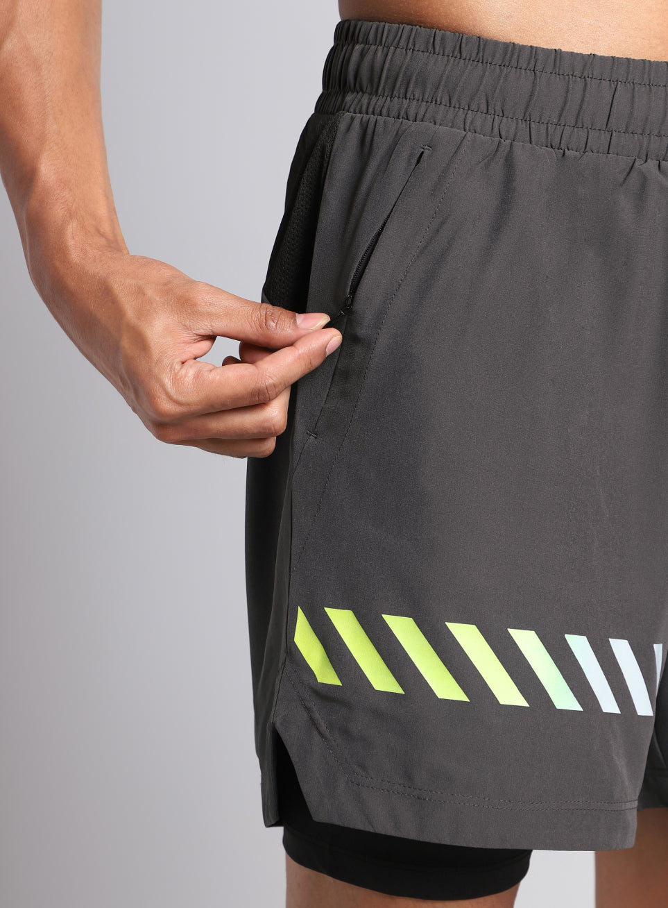Men's Dark Grey 360 Degree Performance Shorts