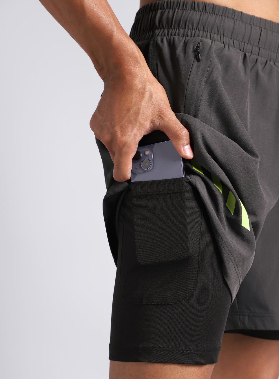 Men's Dark Grey 360 Degree Performance Shorts