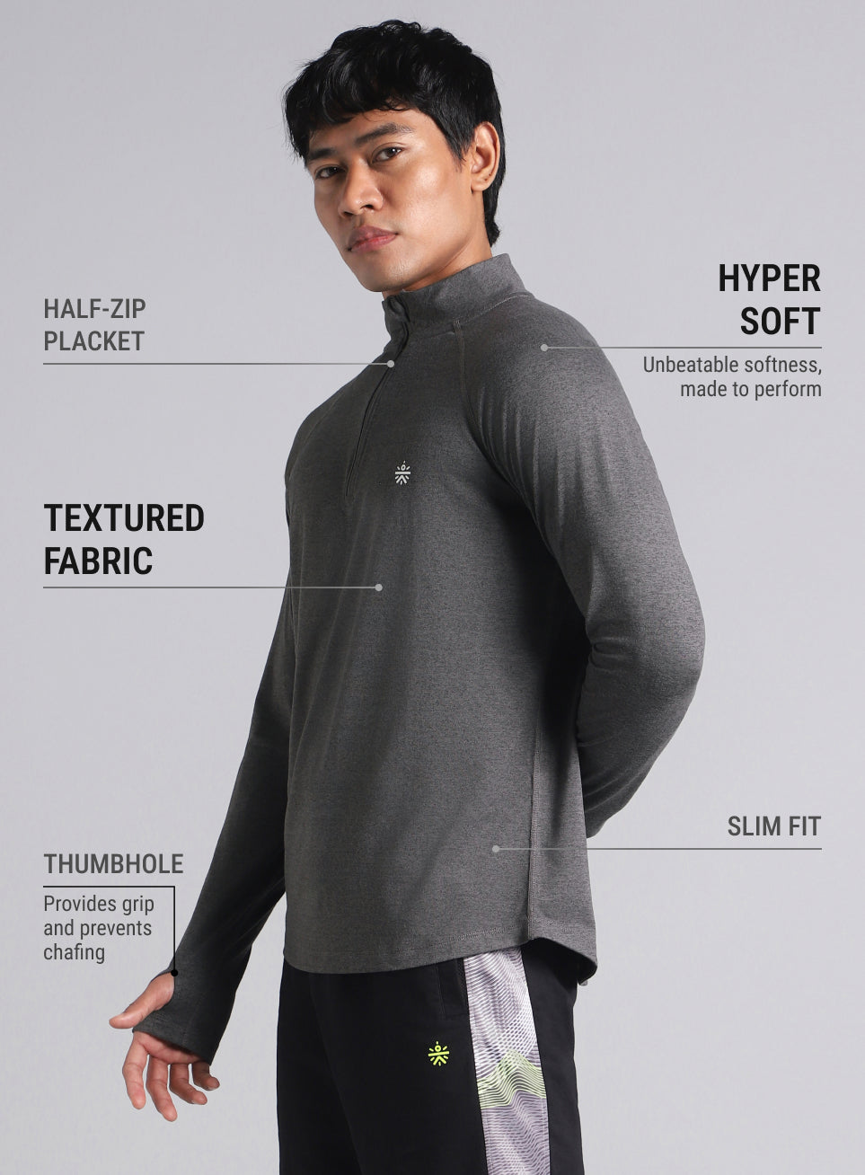 Men's Black Training Sculpted All Weather Jacket