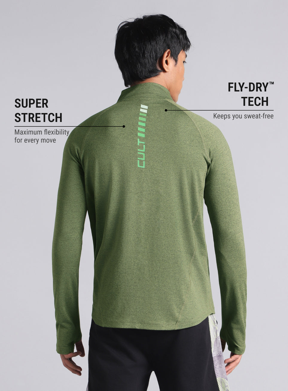 Men's Neon Green Training Sculpted All Weather Jacket