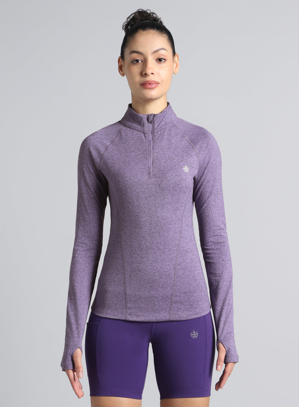 Women's Purple Half Zip All Weather Performance Jacket